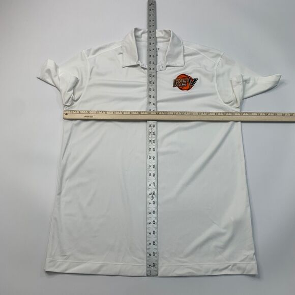 Nike REV Basketball Polo Shirt Mens M Medium White Performance Dri Fit Golf - Picture 6 of 13